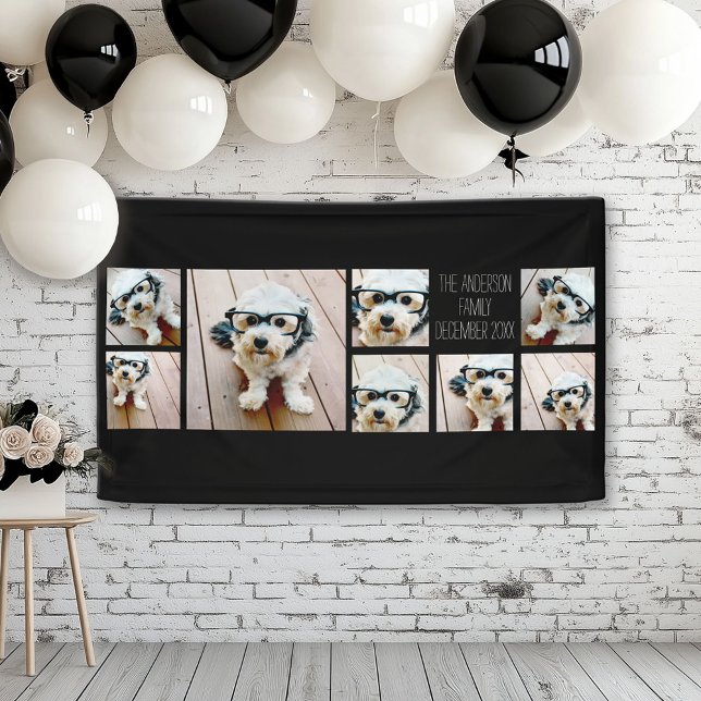 Create a Custom Photo Collage with 8 Photos Banner (Photo Banner)