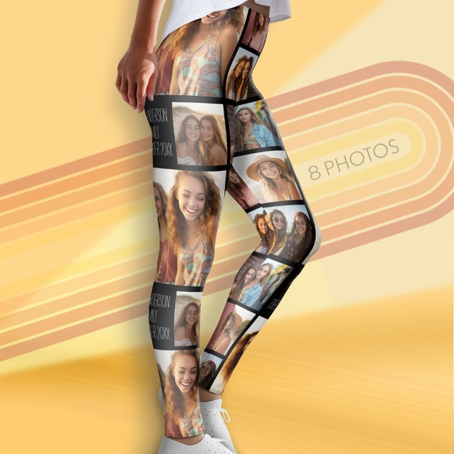 Create a Custom Photo Collage with 8 Photos Leggings (Photo Leggings with 8 Pictures)