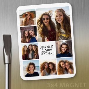 Create a Custom Photo Collage with 8 Photos Magnet
