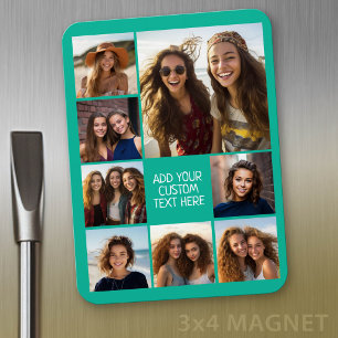 Create a Custom Photo Collage with 8 Photos Magnet