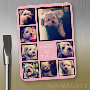 Create a Custom Photo Collage with 8 Photos Magnet
