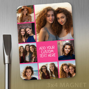 Create a Custom Photo Collage with 8 Photos Magnet