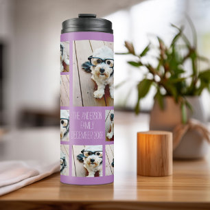 Create a Custom Photo Collage with 8 Photos Thermal Tumbler