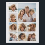 Create a Custom Photo Collage with 9 Photos Faux Canvas Print<br><div class="desc">Can change background colour ----- Use your favourite photo or pictures to make a fun keepsake to share with friends.</div>