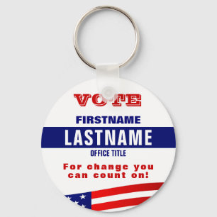 Create a Custom Political  Key Ring