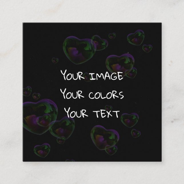 Create a Custom Square Business Card (Front)