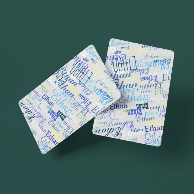 Create a deck of playing cards with your own name (Creator Uploaded)