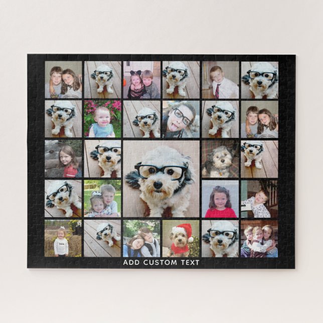 Create a Funky Photo Collage with 27 Photos Jigsaw Puzzle (Horizontal)