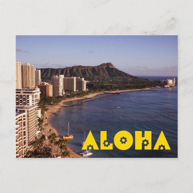 Create a Hawaiian Vacation Photo Postcard (Front)