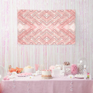 Create a Modern Backdrop with Pink and White Diamo Banner