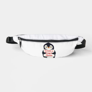 Create a Penguin Quote Bum Bags