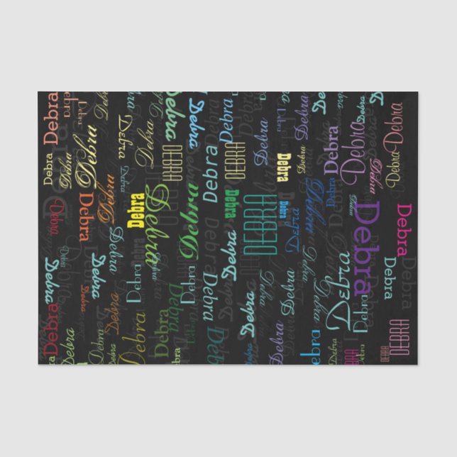 create a personalised and colourful tissue paper (Front)