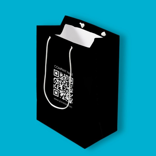 Create a QR code instantly Modern simple design Medium Gift Bag (Creator Uploaded)
