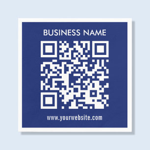 Create a QR code instantly Modern simple design Napkin
