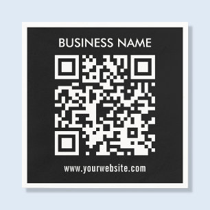 Create a QR code instantly Modern simple design Napkin