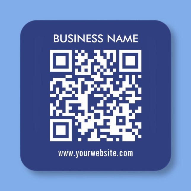 Create a QR code instantly Modern simple design Square Sticker (Creator Uploaded)