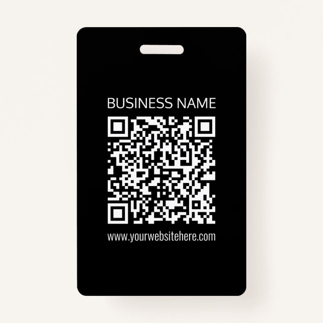Create a QR Code Instantly with Your Website’s URL ID Badge (Front)