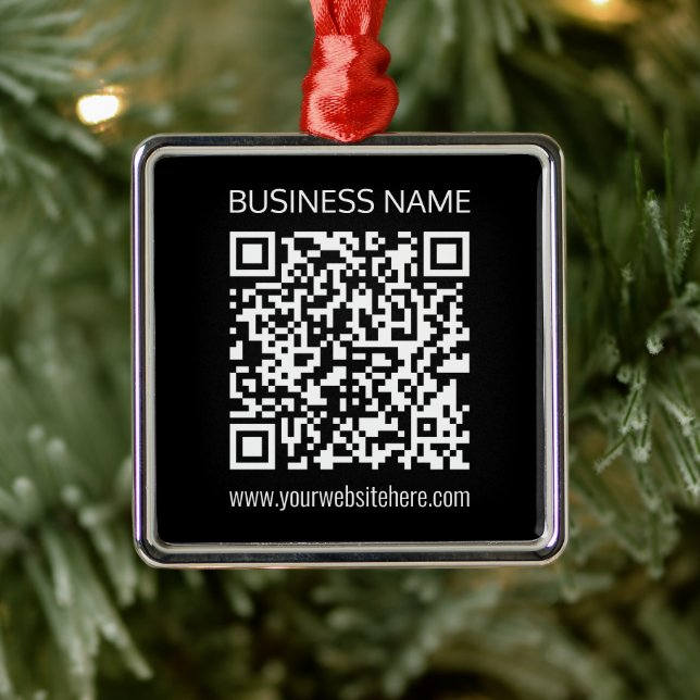 Create a QR Code Instantly with Your Website’s URL Metal Ornament (Tree)