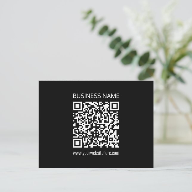 Create a QR Code Instantly with Your Website’s URL Postcard (Standing Front)