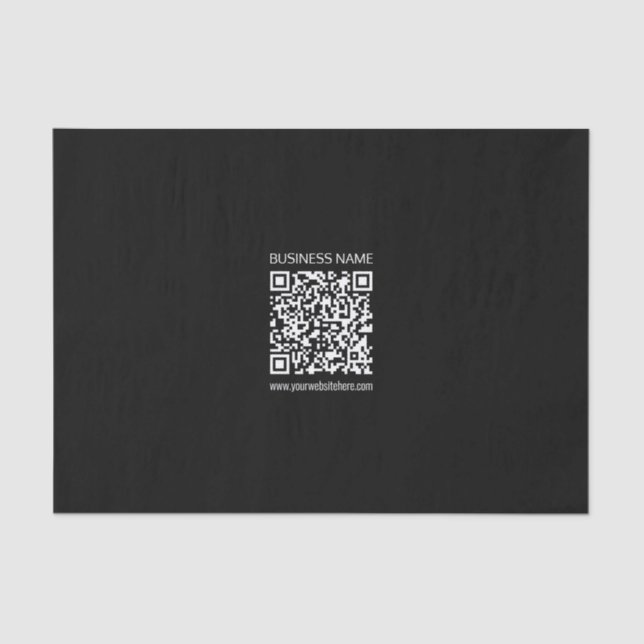 Create a QR Code Instantly with Your Website’s URL Tissue Paper (Front)