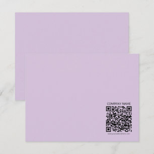 Create a QR Code Pale Lavender Violet Card