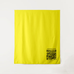 Create a QR Code Pale Yellow Tapestry