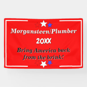 Create a Red Custom Political Candidate Campaign Banner