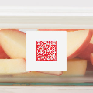 Create a Red (editable) QR code Waterproof