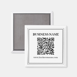 Create a Scannable QR code Black & White Magnet