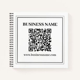 Create a Scannable QR code Black & White Notebook