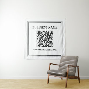 Create a Scannable QR code Black & White Tapestry
