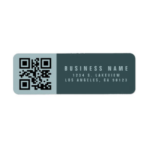 Create a Scannable QR Code   Modern Return Address Label