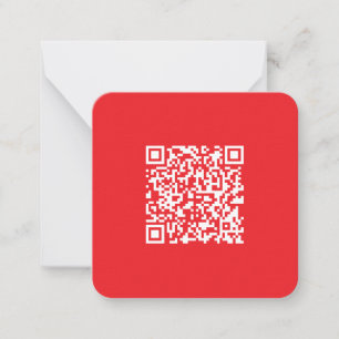 Create a Scannable Red (editable) QR code Card