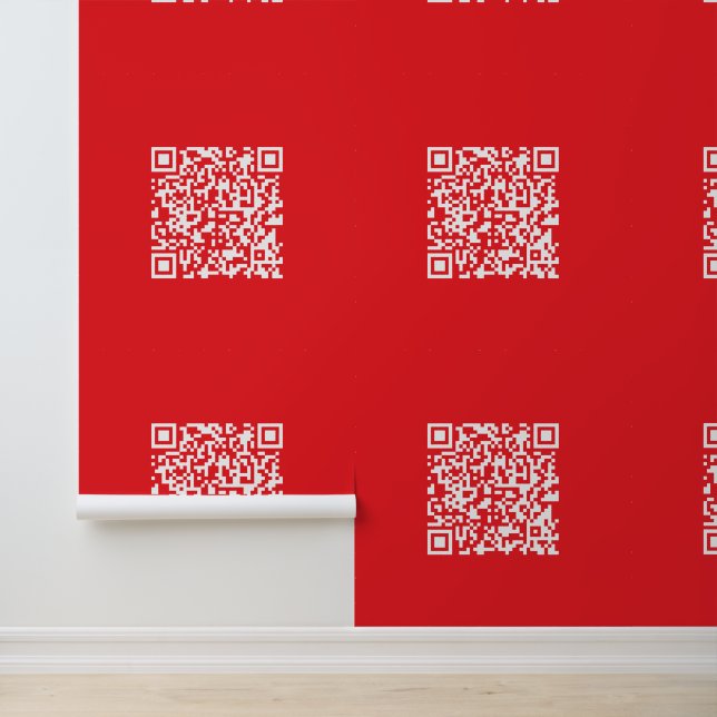 Create a Scannable Red (editable) QR code Wallpaper (Application)