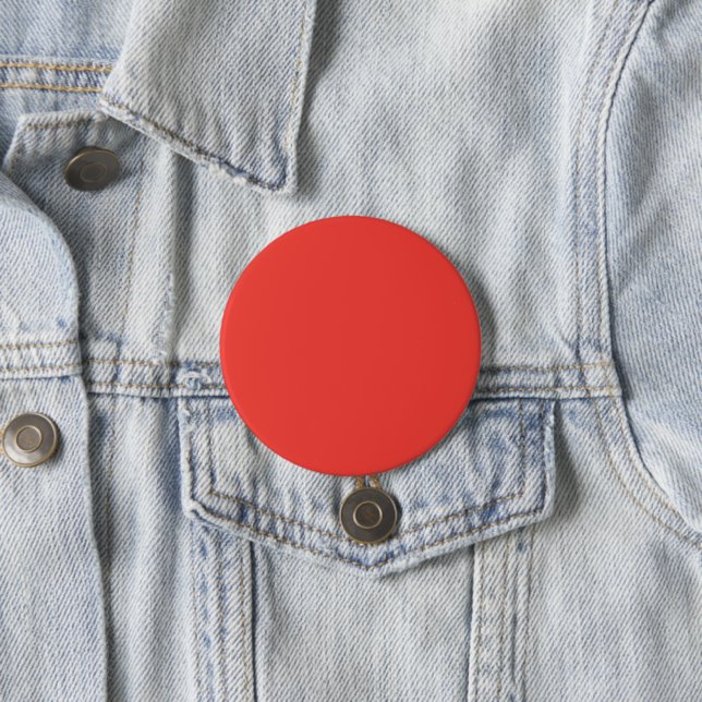 Create a Striking Red Background with White Border 7.5 Cm Round Badge (In Situ)