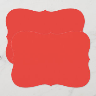 Create a Striking Red Background with White Border Card