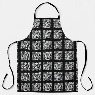 Create a Tiled QR code Pattern   Editable Colour Apron