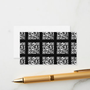 Create a Tiled QR code Pattern Editable Colour Enclosure Card