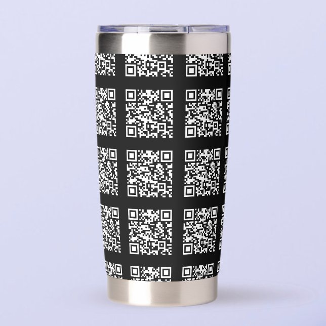 Create a Tiled QR code Pattern | Editable Colour Insulated Tumbler (Creator Uploaded)