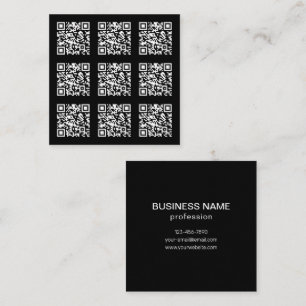 Create a Tiled QR code Pattern   Editable Colour Square Business Card