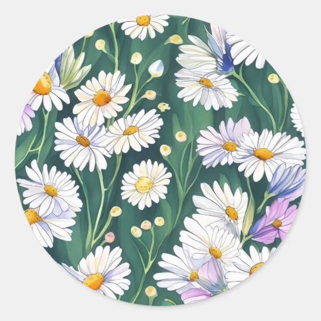 Create a timeless look with the classic beauty  round sticker (Front)