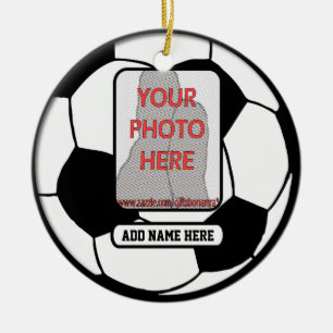 Create a unique soccer gift ceramic tree decoration