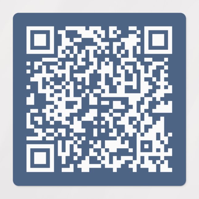 Create a Waterproof QR Code | Faded Navy Blue  (Design 1)