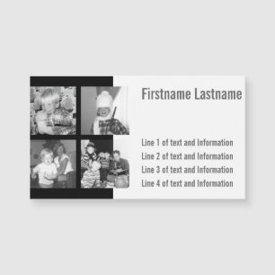 Create an Instagram Collage with 4 photos - black