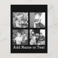 Create an Instagram Collage with 4 photos - black