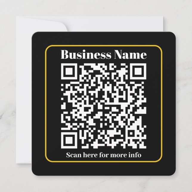 Create an Instantly Scannable Business QR code (Front)