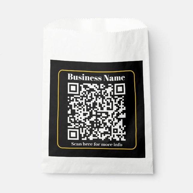 Create an Instantly Scannable Business QR code Favour Bag (Front)