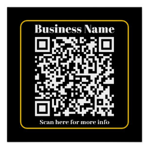 Create an Instantly Scannable Business QR code Poster