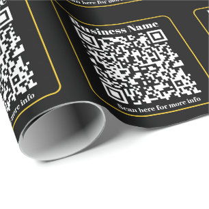 Create an Instantly Scannable Business QR code Wrapping Paper