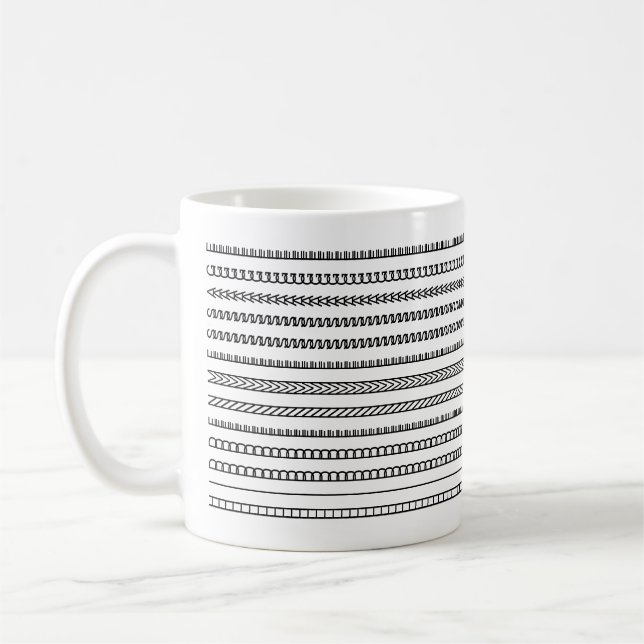 Create An Unusual Modern & Trendy Hidden Message B Coffee Mug (Left)
